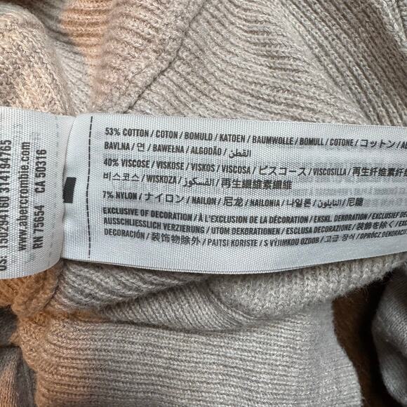 Abercrombie & Fitch Vintage Coatigan Ivory Zip-Up Oversized Size XS - Picture 4 of 4